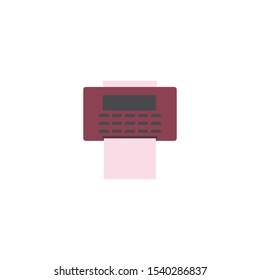 fax or print machine, symbol vector icon.