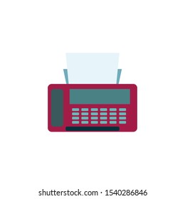 fax or print machine, symbol vector icon.