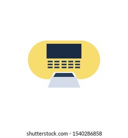 fax or print machine, symbol vector icon.