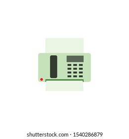 fax or print machine, symbol vector icon.