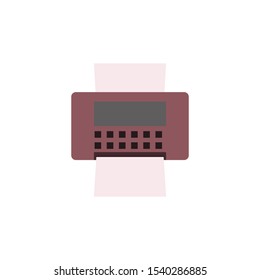 fax or print machine, symbol vector icon.
