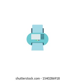 fax or print machine, symbol vector icon.