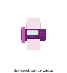 fax or print machine, symbol vector icon.