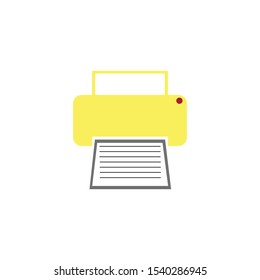 fax or print machine, symbol vector icon.
