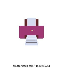 fax or print machine, symbol vector icon.