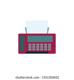 fax or print vector, symbol icon illustrator