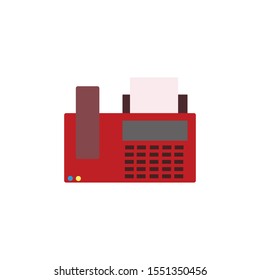 fax or print vector, symbol icon illustrator