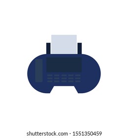 fax or print vector, symbol icon illustrator