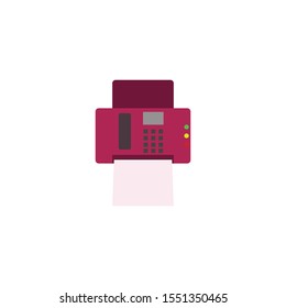 fax or print vector, symbol icon illustrator