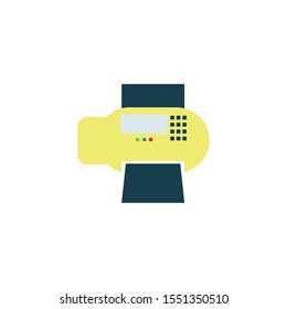 fax or print vector, symbol icon illustrator