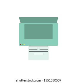 fax or print vector, symbol icon illustrator