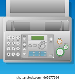 Fax Printer Control Front Panel with Function Button Scan Telecopies