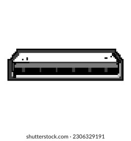 fax scanner document game pixel art retro vector. bit paper scan, office printer fax scanner document. old vintage illustration