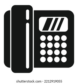 Fax Telephone Icon Simple Vector. Call Customer. Info Online