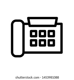 Fax Telephone Icon Vector Homephone Business Stock Vector (Royalty Free ...