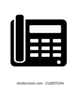 Fax Vektorsymbol flach. Hochwertige Vektorsymbole mit schwarzem Stil