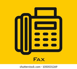 Fax vector icon