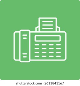 Fax vector icon. Can be used for printing, mobile and web applications.