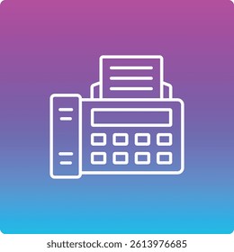 Fax vector icon. Can be used for printing, mobile and web applications.