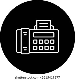 Fax vector icon. Can be used for printing, mobile and web applications.