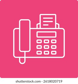 Fax vector icon. Can be used for printing, mobile and web applications.