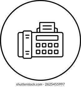 Fax vector icon. Can be used for printing, mobile and web applications.