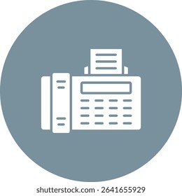 Fax vector icon. Can be used for printing, mobile and web applications.