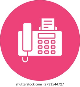 Icono de Vector de fax. Se puede utilizar para aplicaciones de impresión, móviles y de Web.