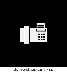 fax vector icon. flat fax design. fax illustration for graphic 
