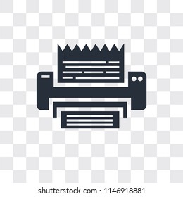 Fax vector icon isolated on transparent background, Fax logo concept