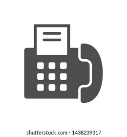 fax vector icon isolated on white background. fax flat icon for web, mobile and user interface design