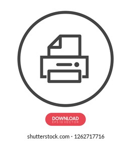 fax, web icon. vector design - Vector