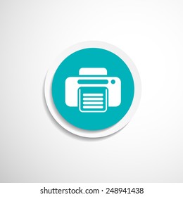 fax web icon vector design printer document print 