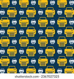 Fax Web Seamless Pattern Vector Illustration Background