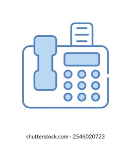 Documentos de fax ícone de vetor ilustração de stock