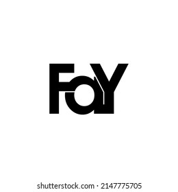 fay initial letter monogram logo design