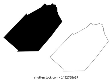Fayette County, Texas (Counties in Texas, United States of America,USA, U.S., US) map vector illustration, scribble sketch Fayette map