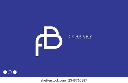 FB Alphabet letters Initials Monogram logo BF, F and B