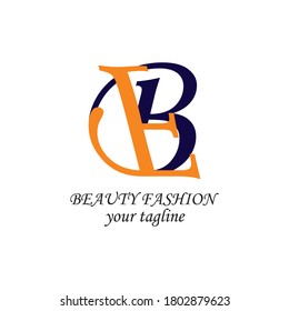 FB B F letter logo design vector illustration