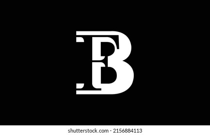 FB, BF, Abstract initial monogram letter alphabet logo design