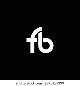 FB or BF abstract letter icon or monogram design. Awesome different colors illustration logo.