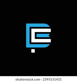 FB or BF abstract letter icon or monogram design. Awesome different colors illustration logo.