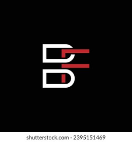 FB or BF abstract letter icon or monogram design. Awesome different colors illustration logo.