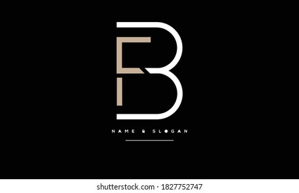 FB ,BF ,F,B  Abstract Letters Logo Monogram