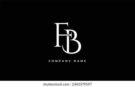 FB, BF Abstract Letters Logo Monogram