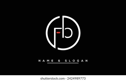 FB,  BF  Abstract  Letters  Logo  Monogram