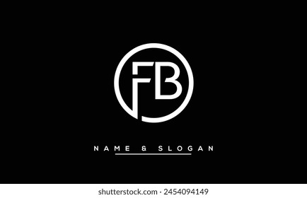 FB, BF Abstract Letters Logo Monogram