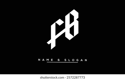 FB, BF Abstract Letters Logo Monogram