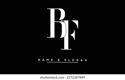 FB, BF Abstract Letters Logo Monogram