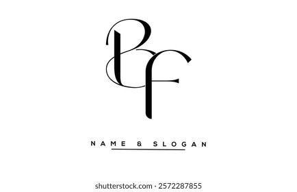 FB, BF Abstract Letters Logo Monogram